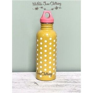 Matilda Jane Yellow Plumeria Polka Dots Water Bottle